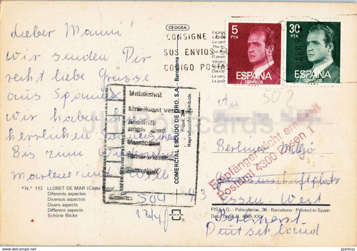 Lloret de Mar - Diferents aspectes - multiview - 113 - Spain - used