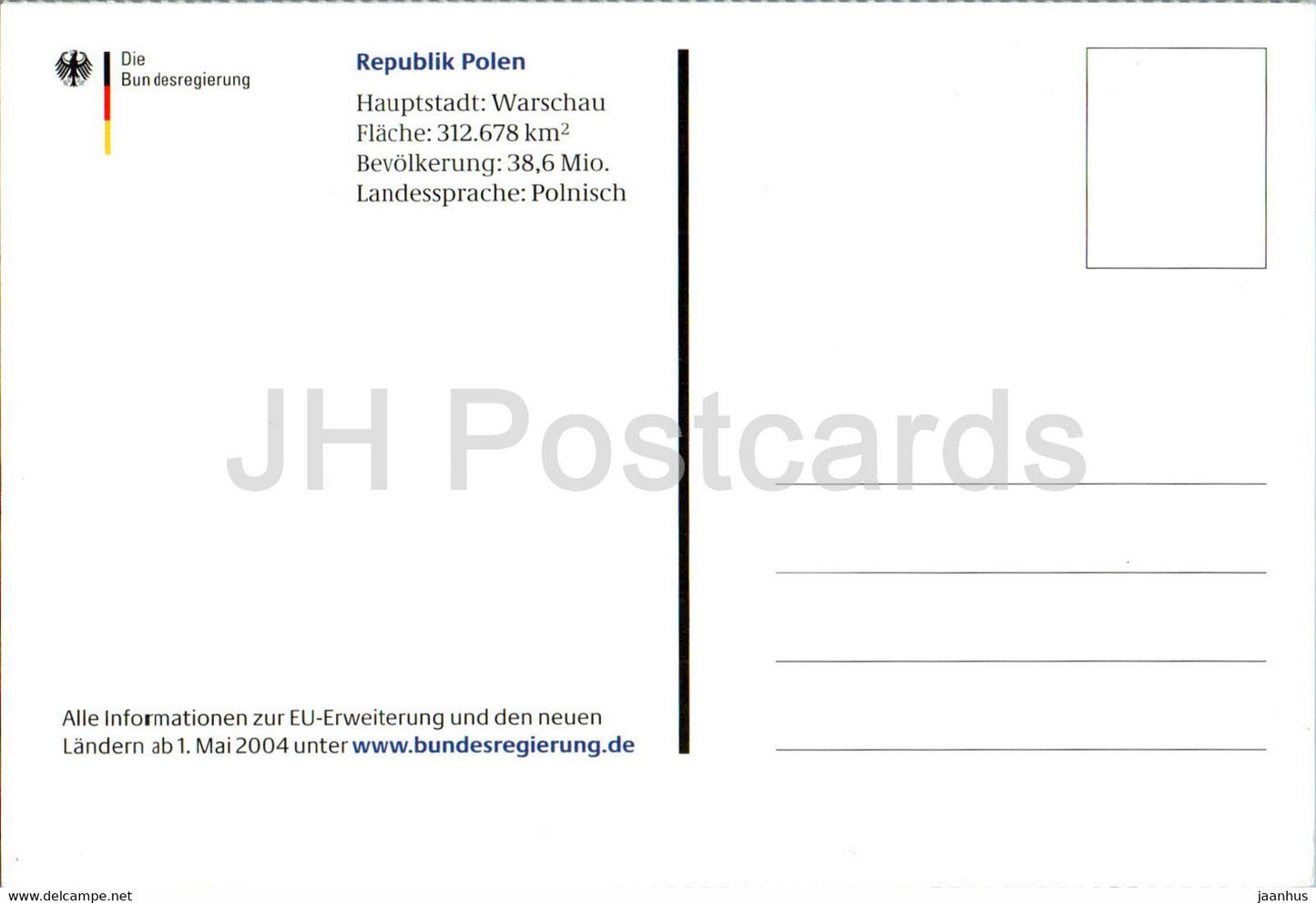 Warsaw - Warszawa - Warschau - Polen - square - Poland - unused