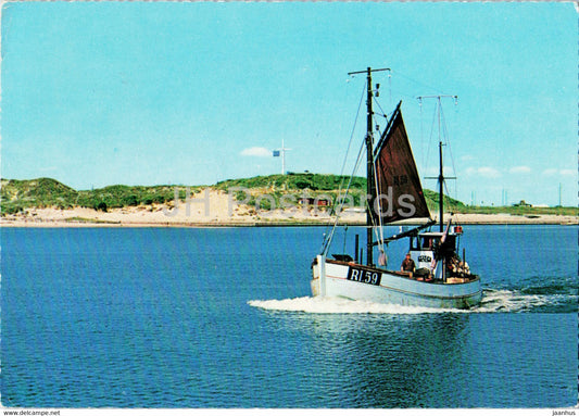 Hvide Sande - ship - boat - 1972 - Denmark - used - JH Postcards