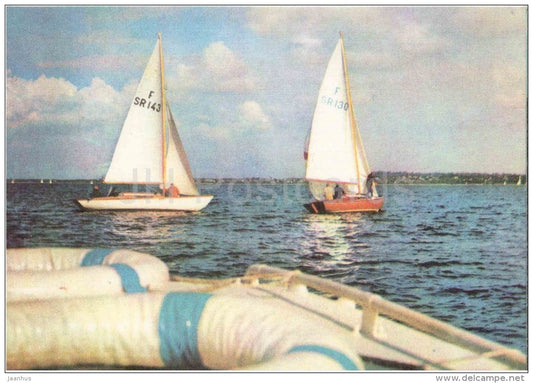 Northern Folkboat class - sailing boat - racing - sport - 1978 - Estonia USSR - unused - JH Postcards