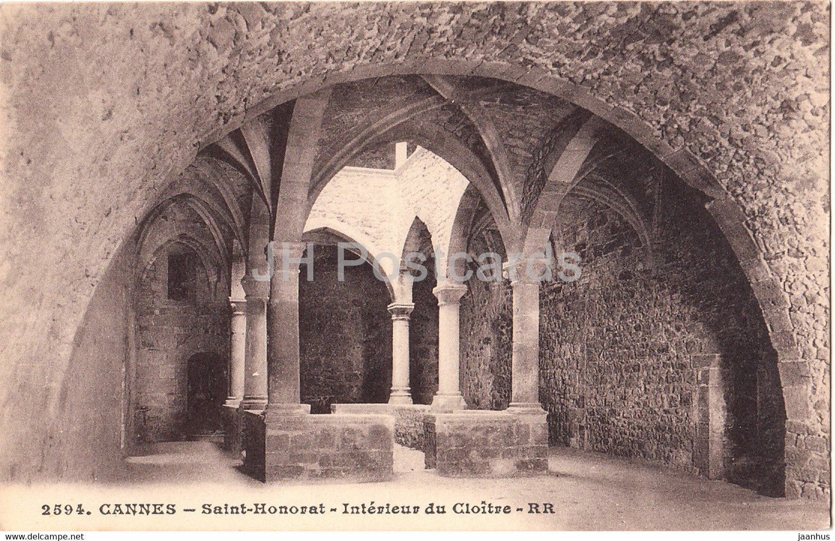 Cannes - Saint Honorat - Interieur du Cloitre - 2594 - old postcard - France - unused - JH Postcards