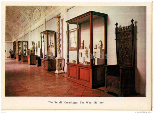 The West Gallery - The Small Hermitage - Leningrad - St. Petersburg - 1979 - Russia USSR - unused - JH Postcards
