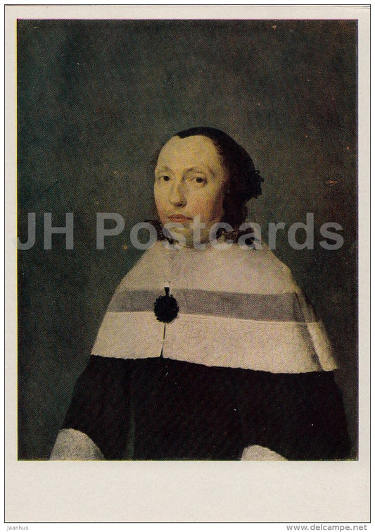painting  by Jan de Bray - Portrait of a Woman - Dutch art - 1963 - Russia USSR - unused - JH Postcards