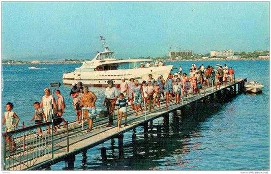 Pleasure boats dock - Anapa - 1973 - Russia USSR - unused - JH Postcards