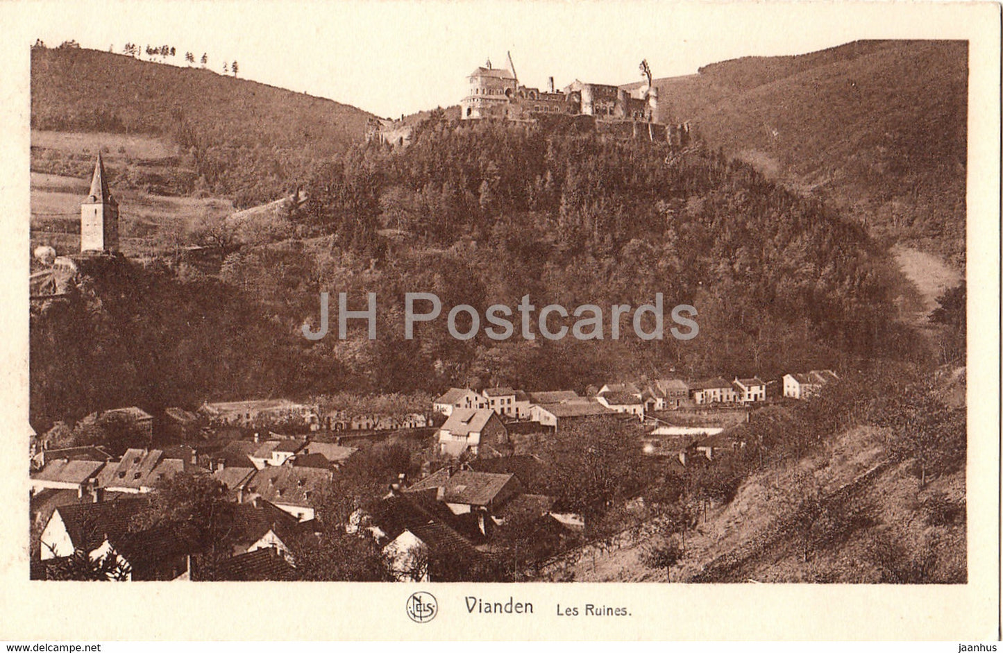 Vianden - Les Ruines - 28 - serie 6 - old postcard - Luxembourg - unused - JH Postcards