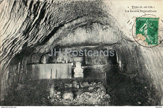 Troo - La Grotte Cristallisee - 1 - cave - old postcard - France - used - JH Postcards