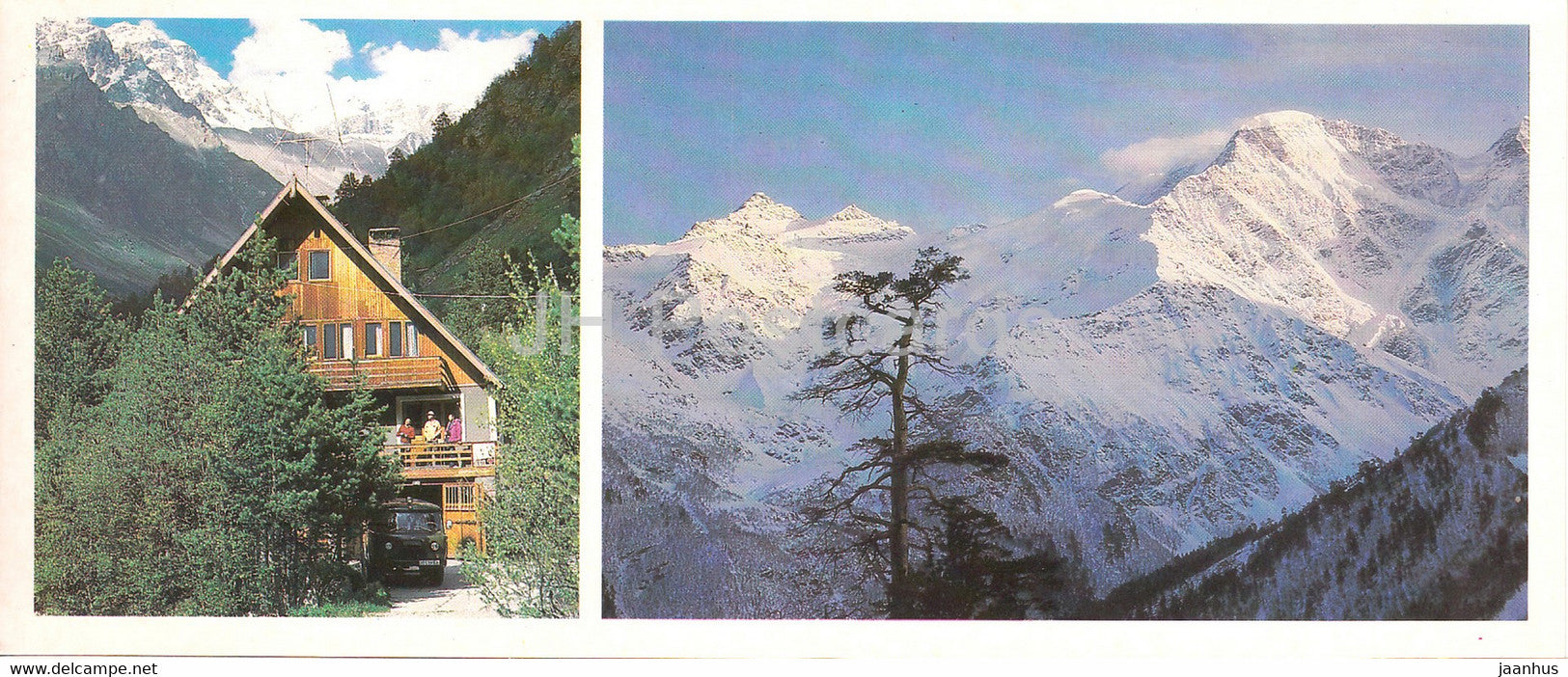Kabardino Balkaria - Elbrus area - rescue team's hut in the Adyr Su Gorge - Kogutai Bashi - 1986 - Russia USSR - unused - JH Postcards