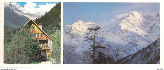Kabardino Balkaria - Elbrus area - rescue team's hut in the Adyr Su Gorge - Kogutai Bashi - 1986 - Russia USSR - unused - JH Postcards