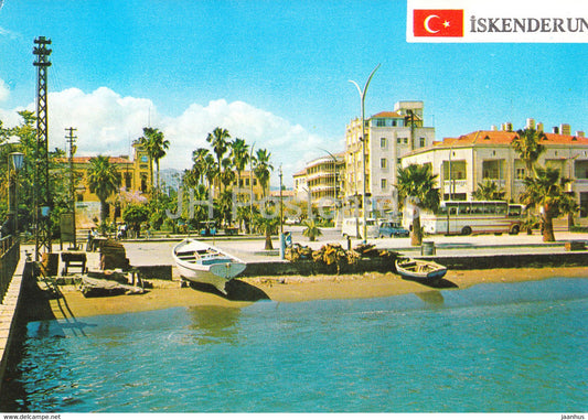 Iskenderun - boat - beach - 1984 - Turkey - used - JH Postcards