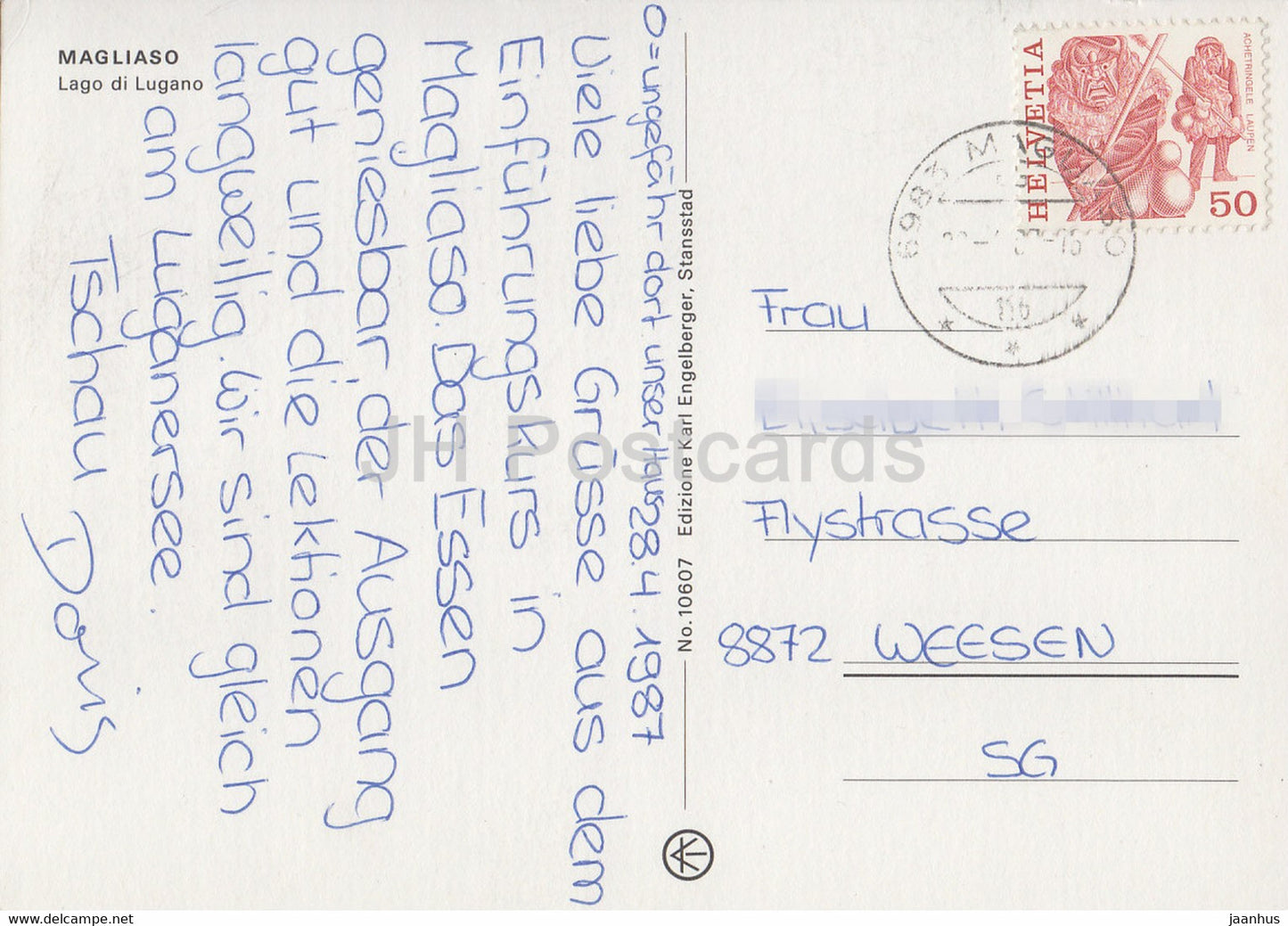 Magliaso - Lago di Lugano - 10607 - 1987 - Suisse - d'occasion