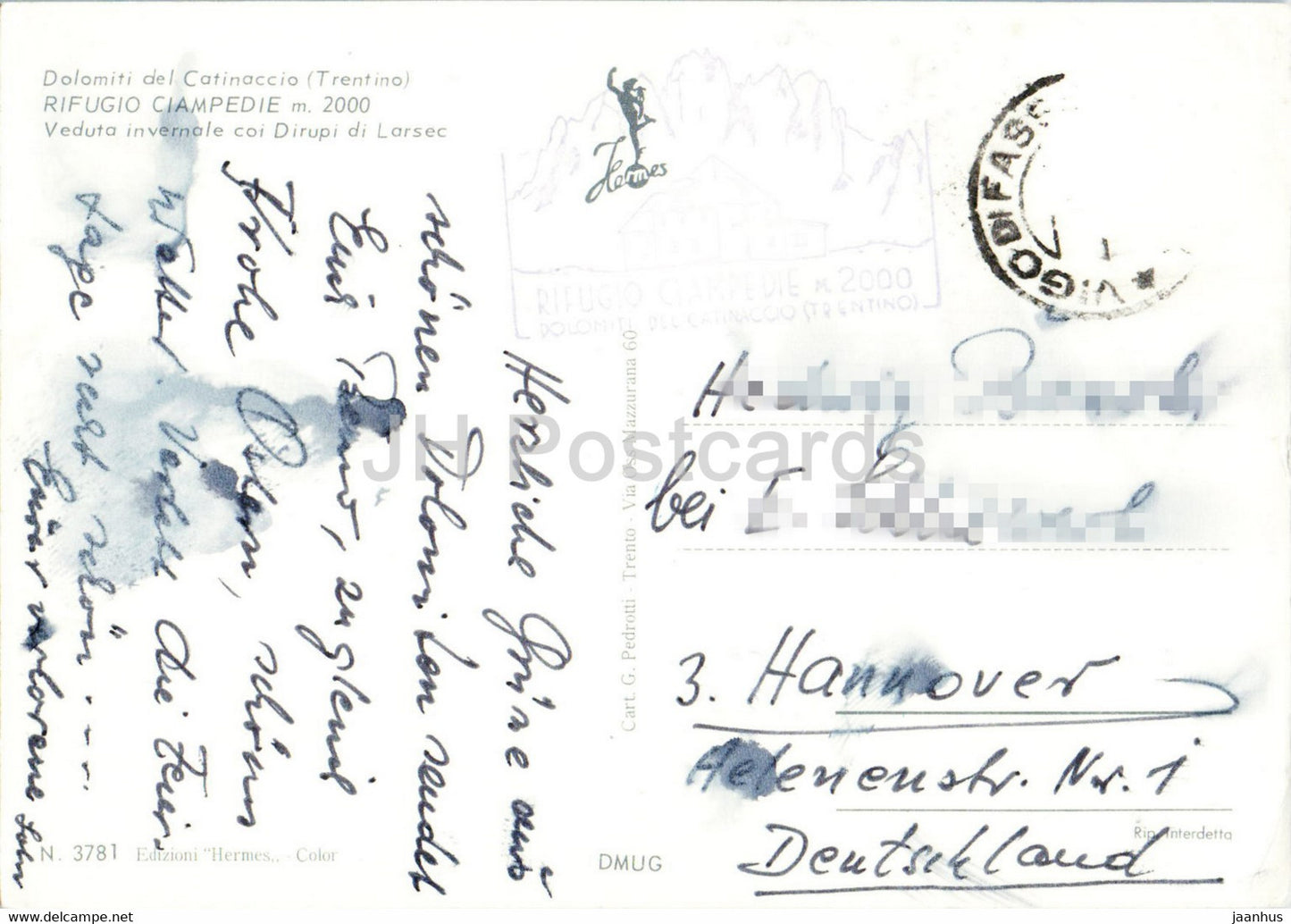 Dolomiti del Catinaccio - Rifugio Ciampedie - Dirupi di Larsec - Italy - used