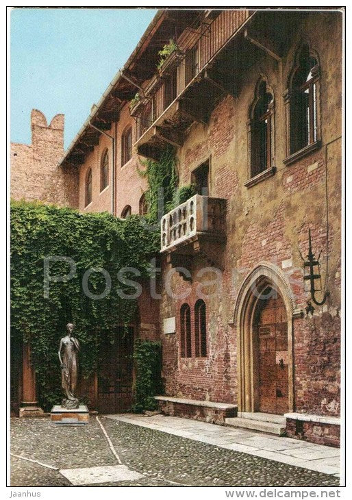 Balcone di Giulietta - Balcon of Juliet - Verona - Veneto - 111 - Italia - Italy - unused - JH Postcards