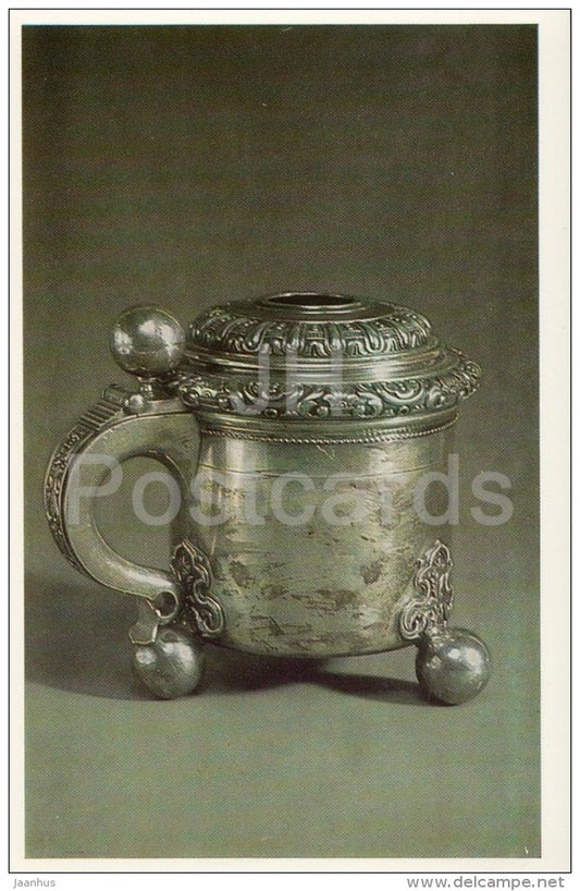 Mug - silver - The Faberge Jewellery - 1987 - Russia USSR - unused - JH Postcards