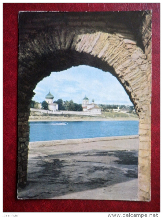 Pokrovskiye Gates , View of the Mirozhsky Monastery XII century - Pskov - 1965 - Russia USSR - unused - JH Postcards