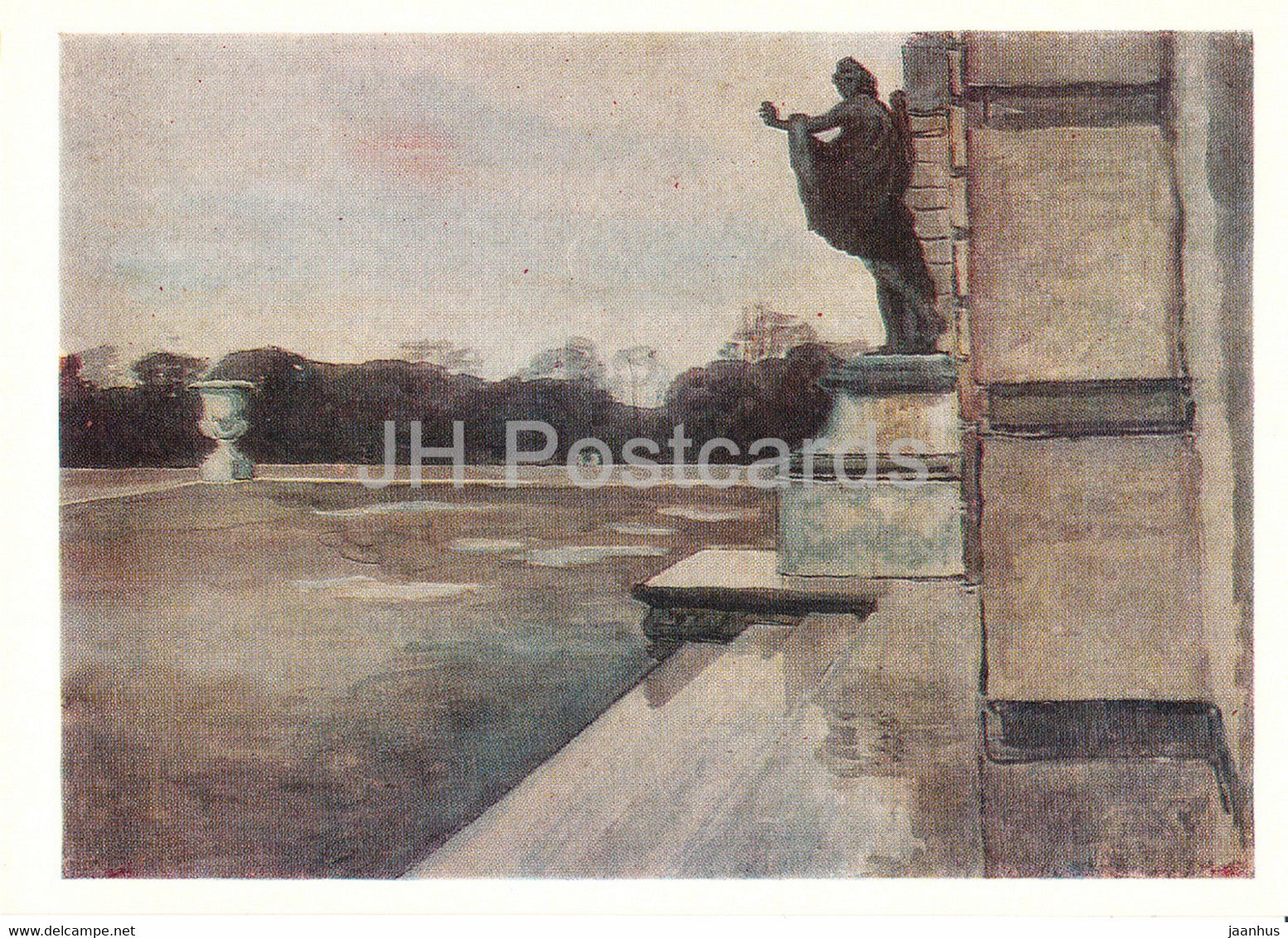 painting by Alexandre Benois - Versailles - Russian art - 1981 - Russia USSR - unused - JH Postcards