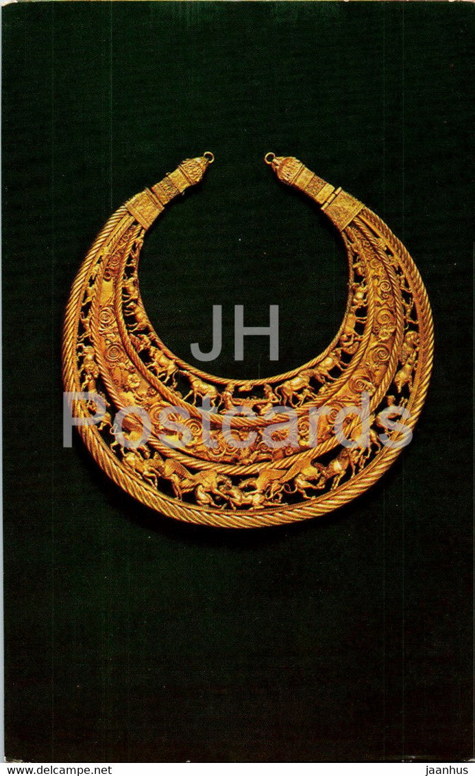 Pectoral - Tolstaya Mogila - Goldwork of 6th-2nd centuries BC - Ancient Art - 1979 - Russia USSR - unused - JH Postcards