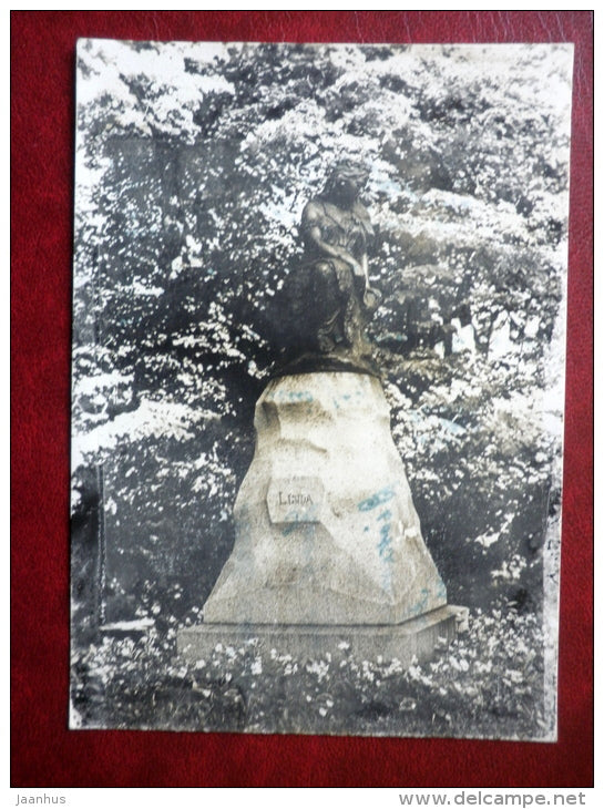 Linda sculpture at Harjumägi - Tallinn - sent from Estonia to Sweden - 1964 - Estonia USSR - used - JH Postcards