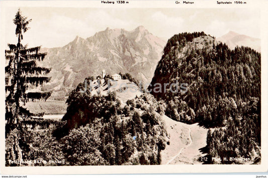 Petersberg mit Peterskircherl - Wallfahrtskirche - old postcard - 1952 - Germany - used - JH Postcards