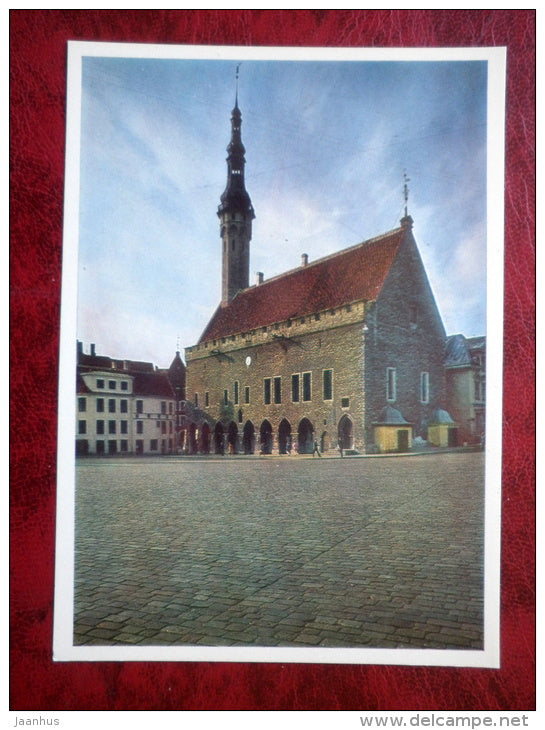 Town Hall 1402-1404 - Old Town - Tallinn - 1980 - Estonia - USSR - unused - JH Postcards