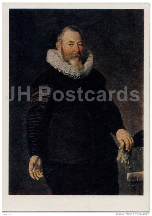 painting  by Thomas de Keyser - Portrait of a Man , 1632 - Dutch art - 1963 - Russia USSR - unused - JH Postcards