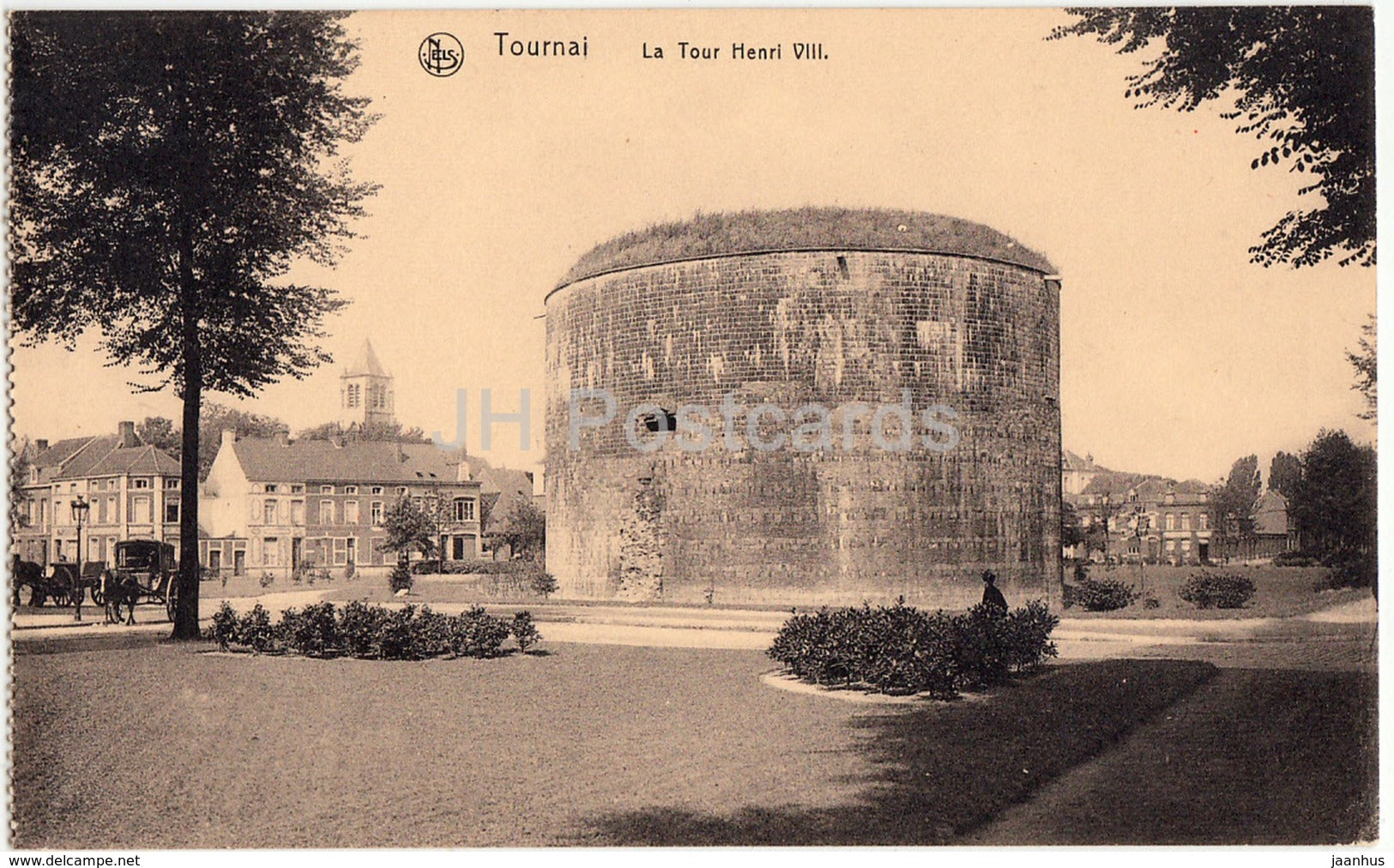 Tournai - La Tour Henri VIII - tower - old postcard - Belgium - unused - JH Postcards