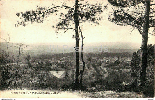 Panorama de Pontchartrain - old postcard - 1911 - France - used - JH Postcards