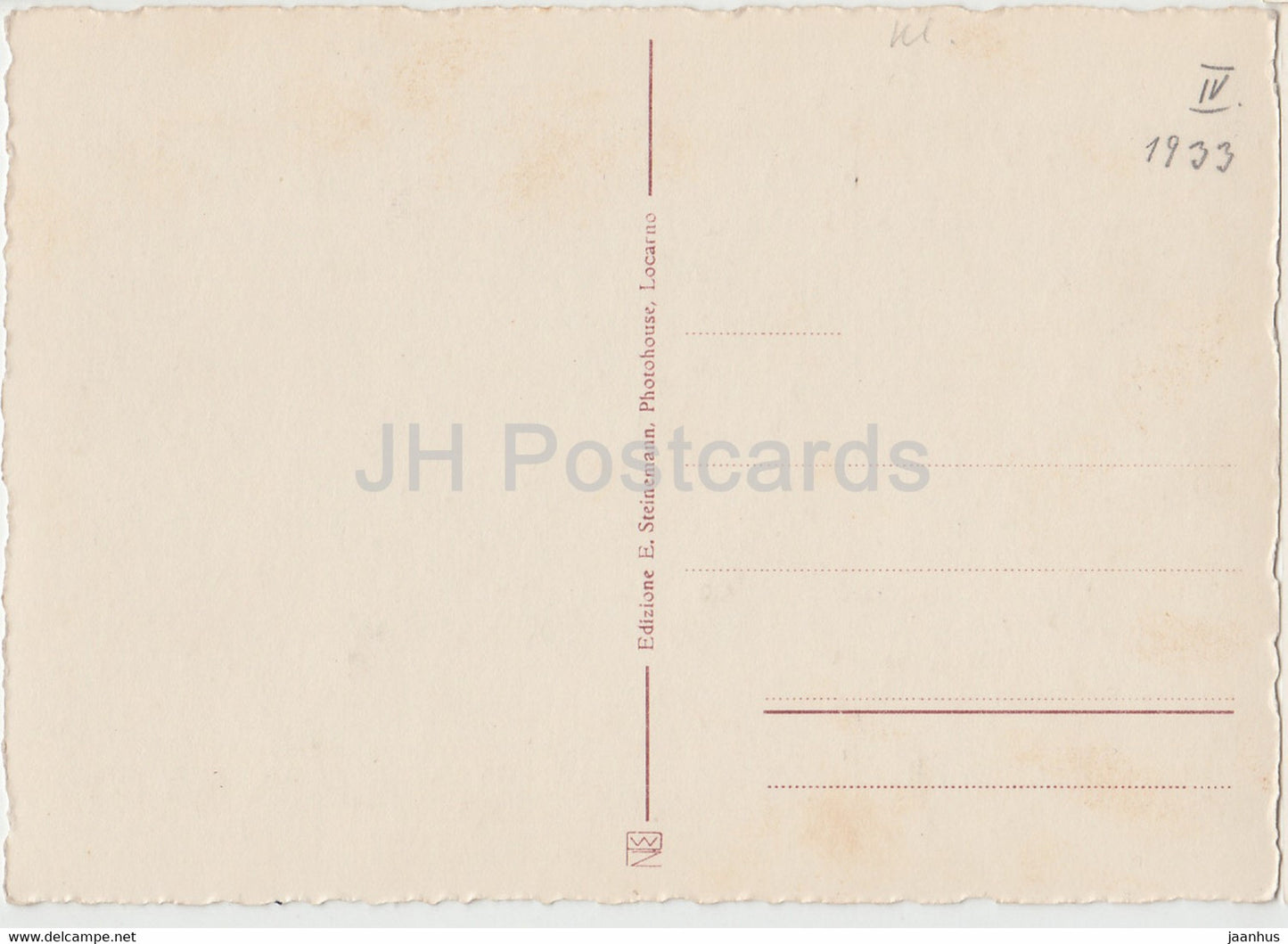 Locarno - Magnolie - 7159 - alte Postkarte - 1933 - Schweiz - unbenutzt