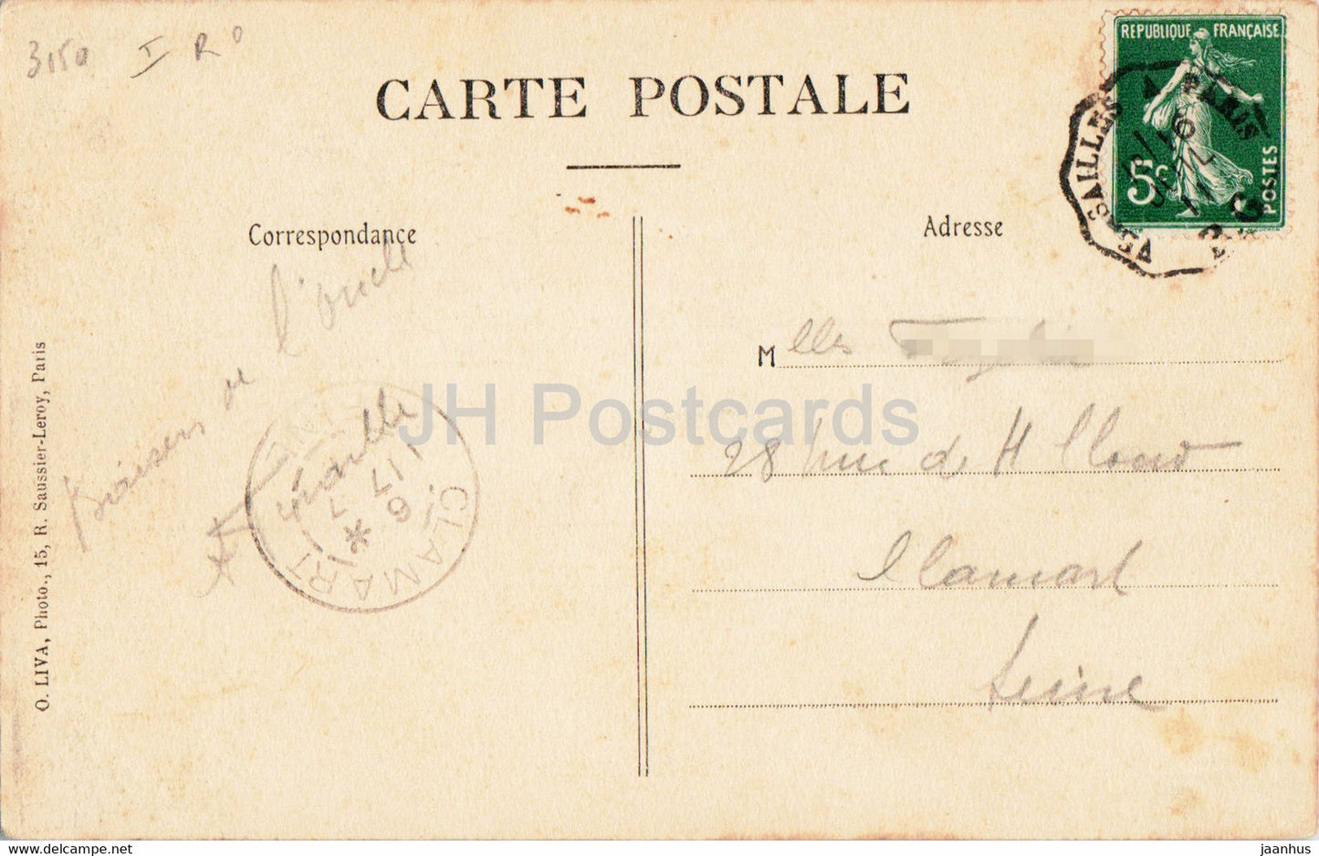 Panorama de Pontchartrain - old postcard - 1911 - France - used