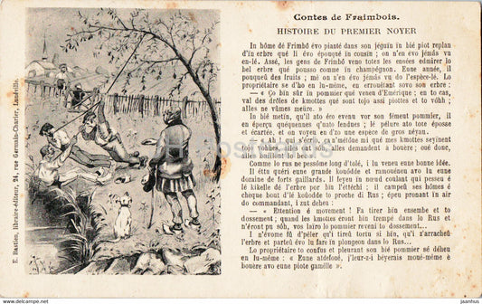 Contes de Fraimbois - Histoire du Premier Noyer - illustration - old postcard - France - unused - JH Postcards