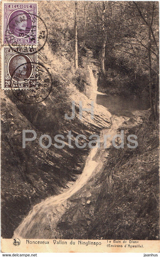 Nonceveux Vallon du Ninglinspo - Le Bain de Diane - old postcard - 1925 - Belgium - used - JH Postcards