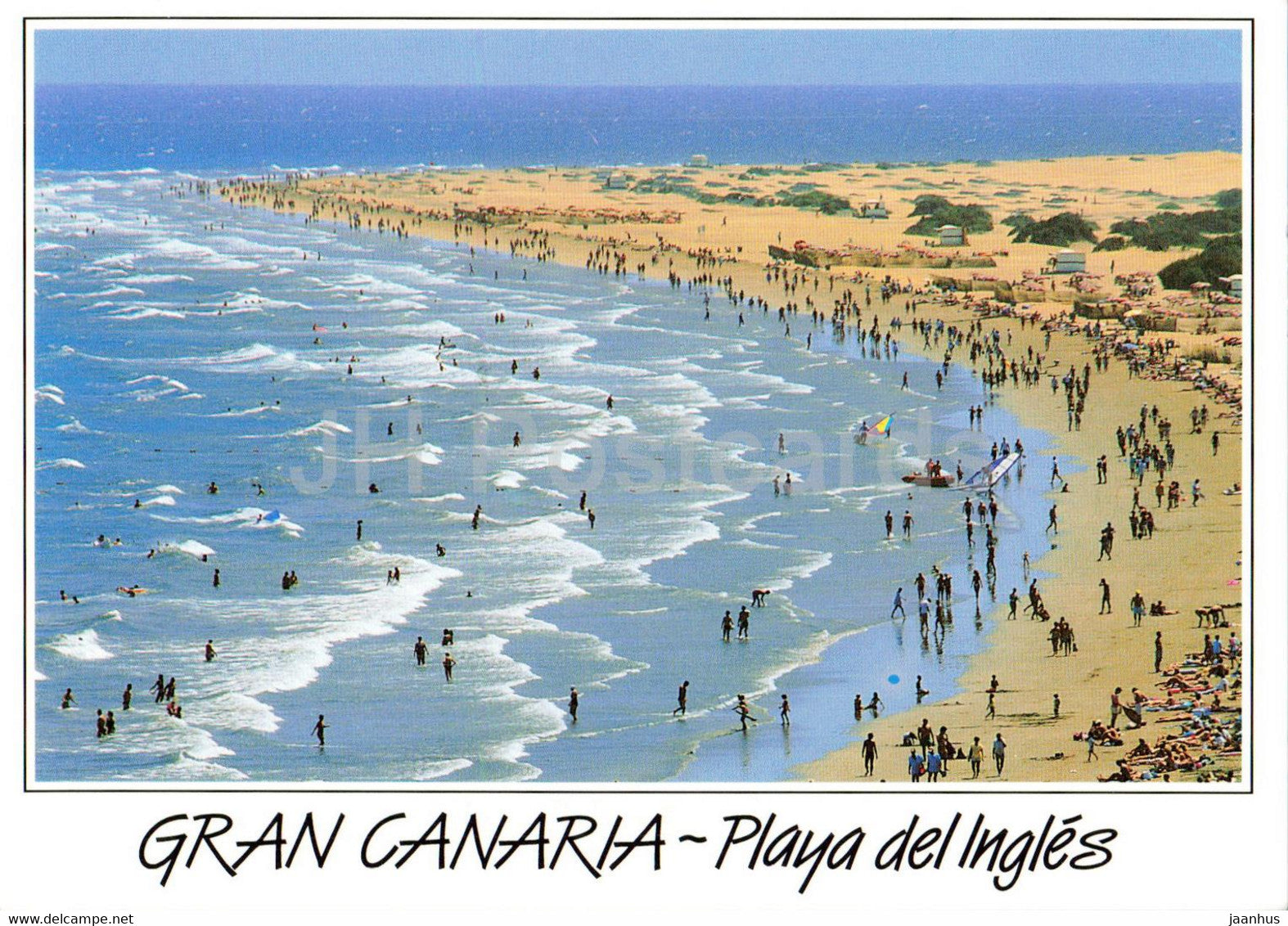 Gran Canaria - Playa del Ingles - beach - 224 - Spain - used - JH Postcards