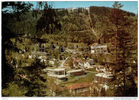 Wildbad im Schwarzwald , Blick zum Sommerberg 750 m. - EUROPA CEPT - 7547 - Germany - 1974 gelaufen - JH Postcards