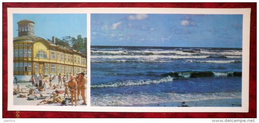 polyclinic Riga Seaside - the Baltic sea - 1979 - Latvia USSR - unused - JH Postcards