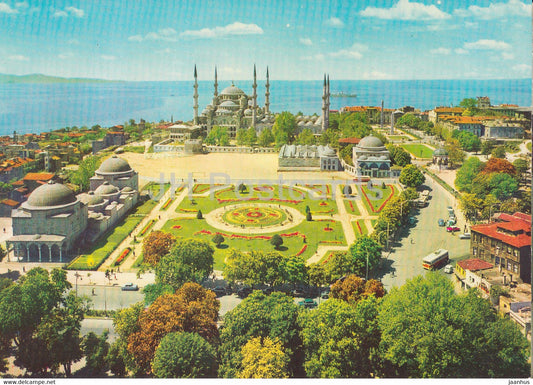 Istanbul - Sultan Ahmet Mosque - The Blue Mosque and its surrounding - Turkey - unused - JH Postcards