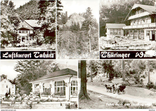 Luftkurort Tabarz - Thuringer Wald - Waldgaststatte Massemuhle - Konzertplatz - 1980 - Germany DDR - used - JH Postcards