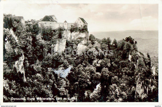 Donautal - Burg Wildenstein 811 m - castle - old postcard - Germany - used - JH Postcards