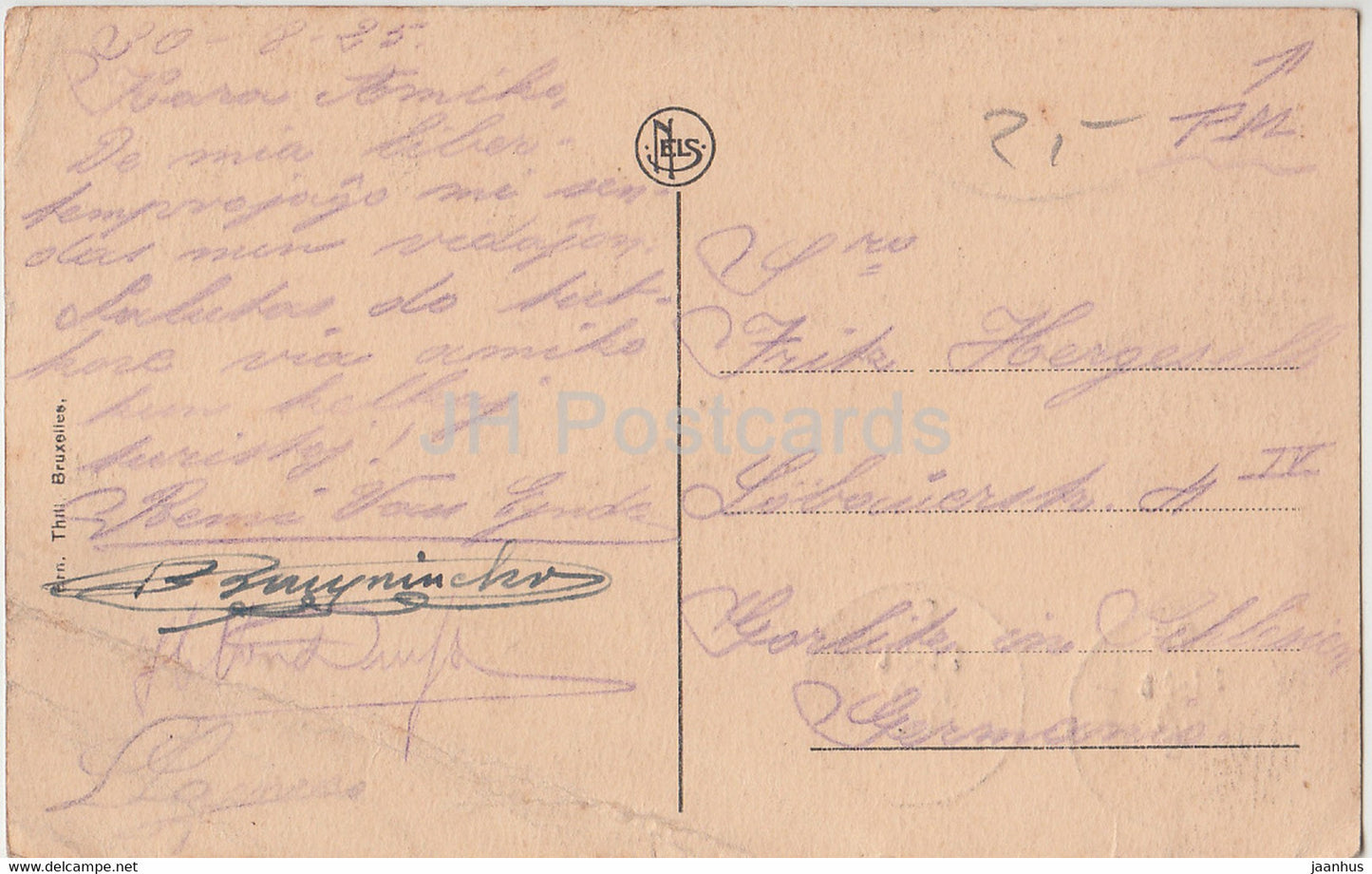 Nonceveux Vallon du Ninglinspo - Le Bain de Diane - old postcard - 1925 - Belgium - used