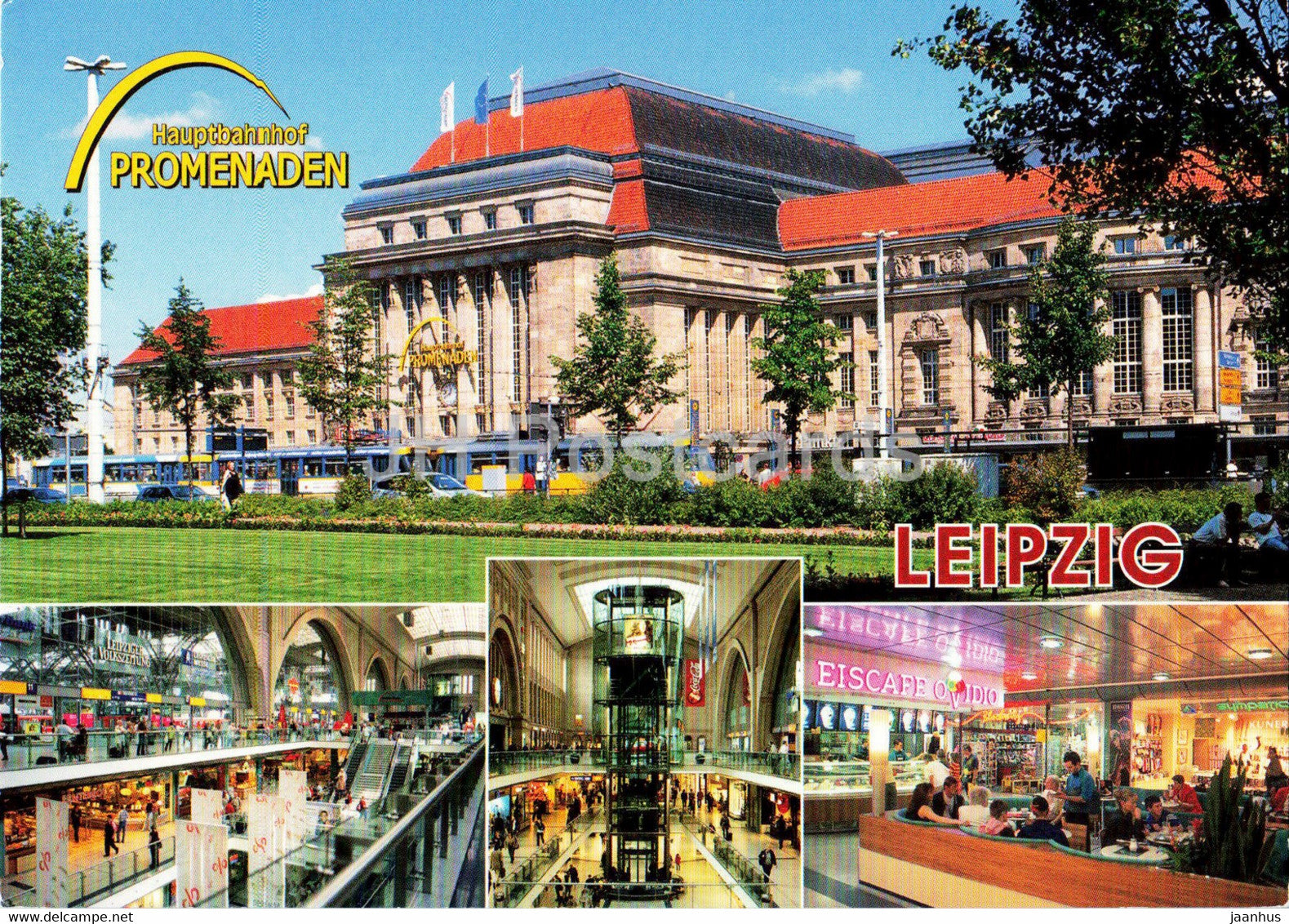 Leipzig - Hauptbahnhof Promenaden - Grosster Kopfbahnhof Europas - railway station - Germany - unused - JH Postcards