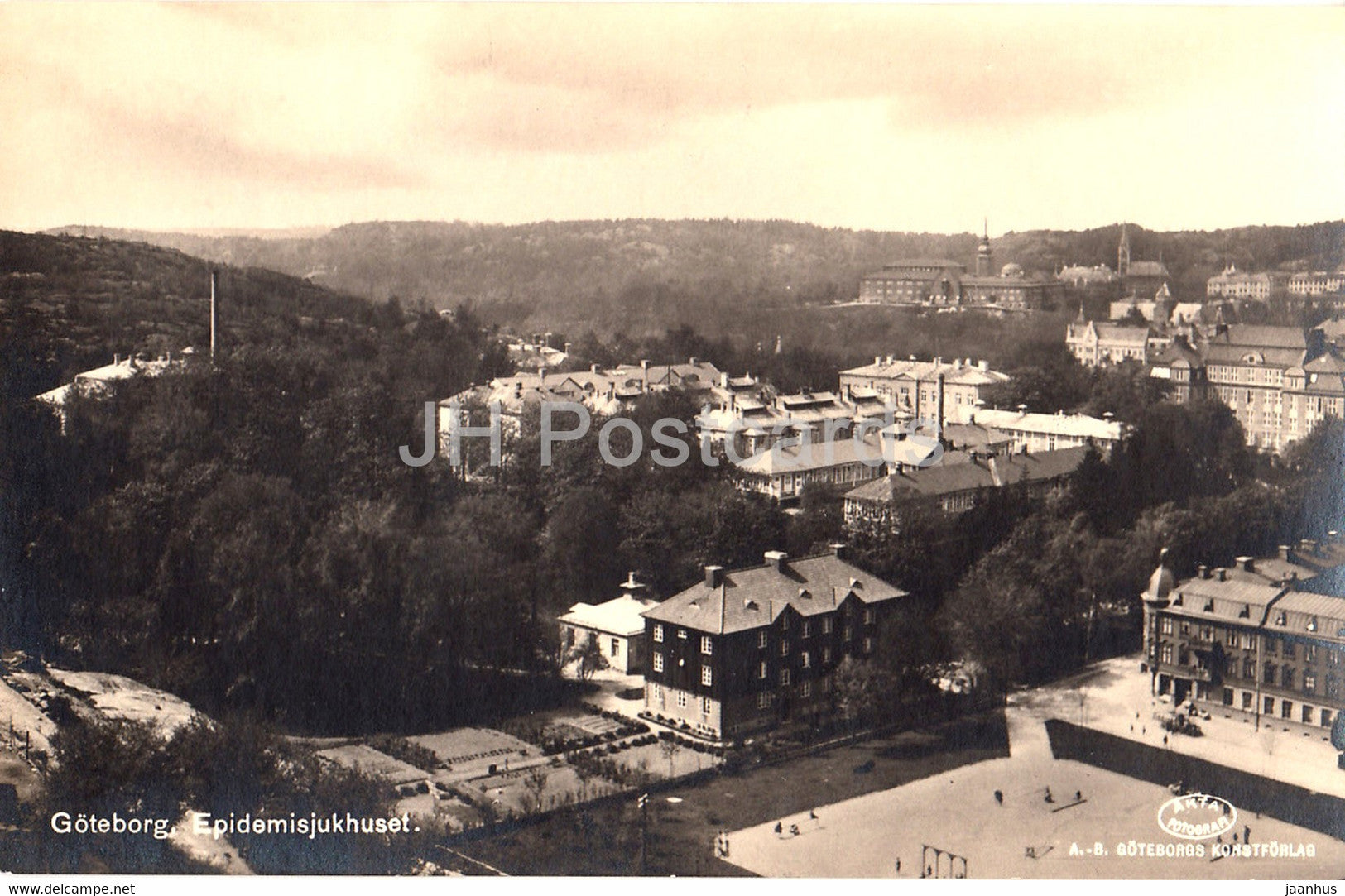Goteborg - Epidemisjukhuset - Epidemic Hospital - 166 - old postcard - Sweden - unused - JH Postcards