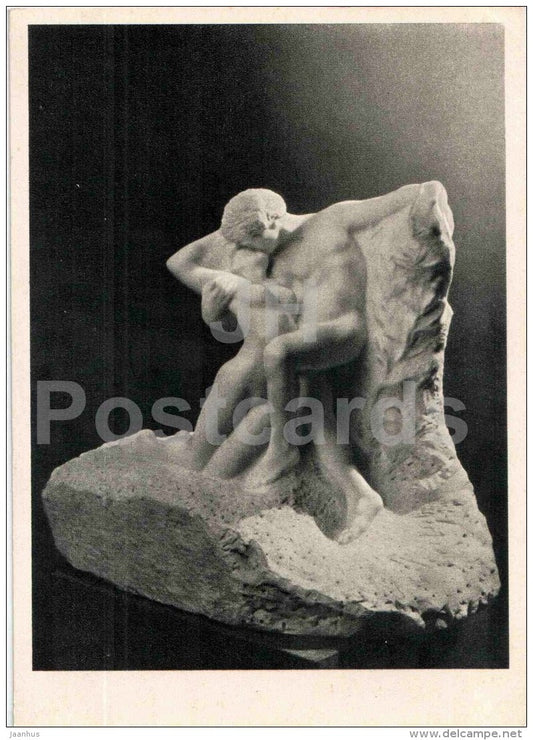 sculpture by Auguste Rodin - Eternal Spring - french art - unused - JH Postcards