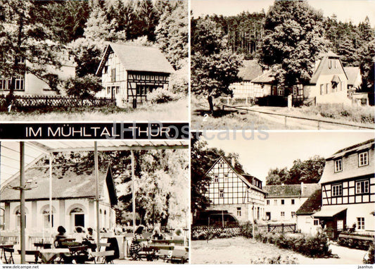Im Muhltal - Thur - Pfarrmuhle - HOG Waldhaus - Naupoldsmuhle - Schossermuhle - 1977 - Germany DDR - used - JH Postcards