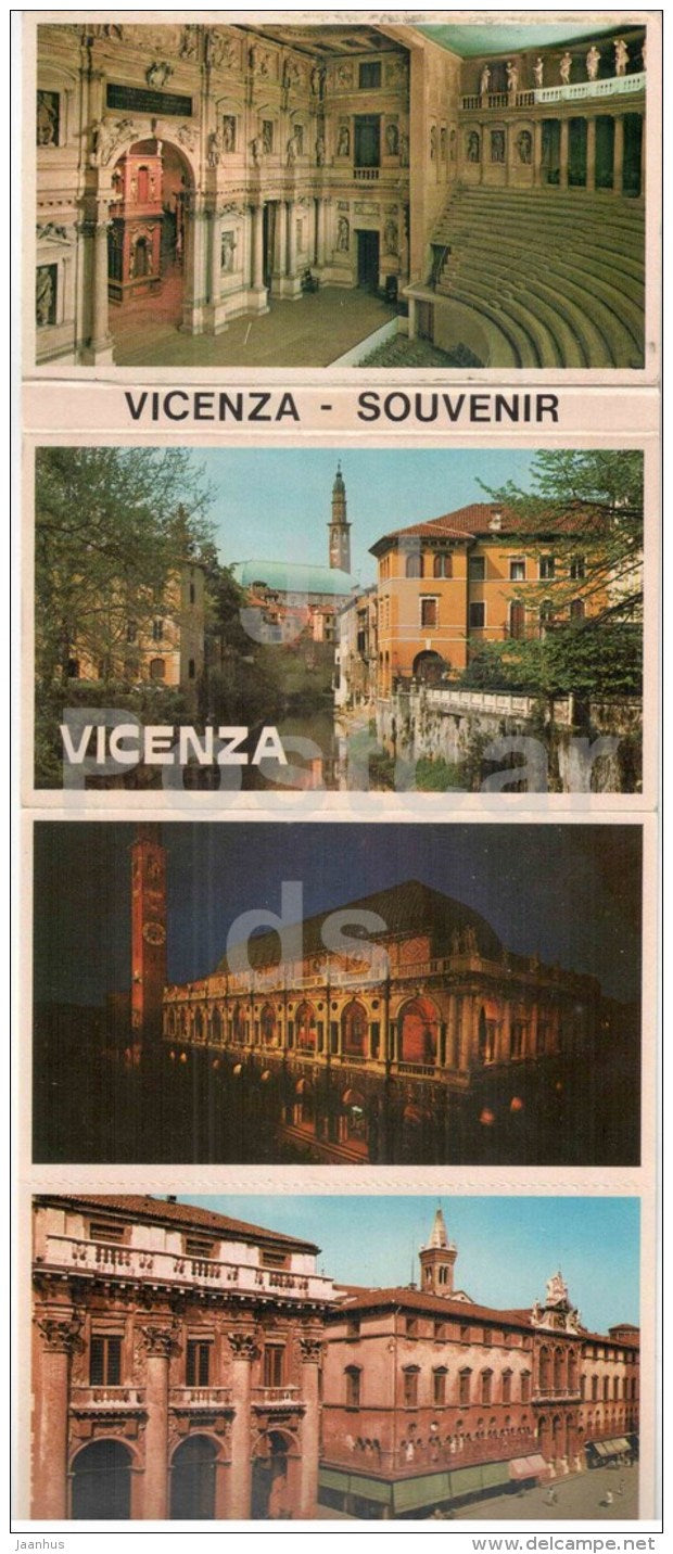 mini photo book with 19 photos - leporello - Vicenza - Italy - unused - JH Postcards