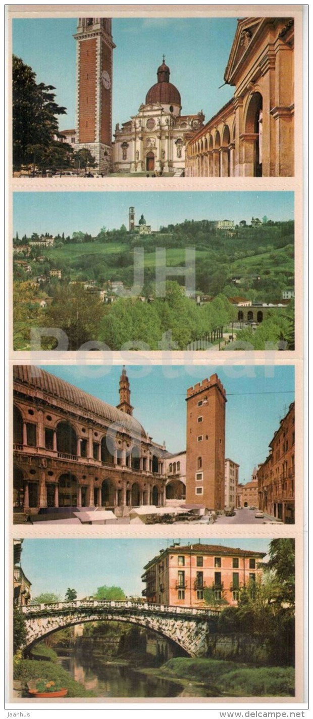 mini photo book with 19 photos - leporello - Vicenza - Italy - unused - JH Postcards