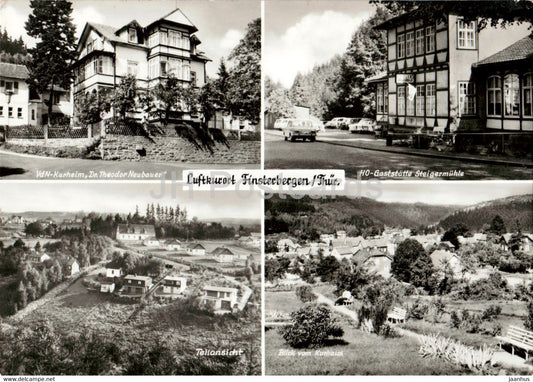 Luftkurort Finsterbergen - VdN Kurheim Dr Theodor Neubauer - HO Gaststatte Steigermuhle - Germany DDR - used - JH Postcards
