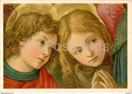 Painting by Filippino Lippi - Teste D'Angeli - 2001 - Italian art - 1970 - Italy - used - JH Postcards