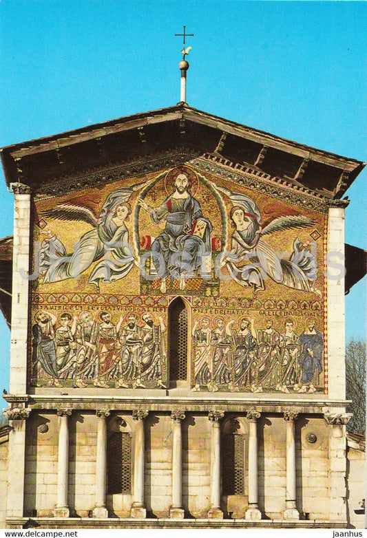 Lucca - S Frediano - Particolare della facciata - Particular of the Front - Italy - Italia - unused - JH Postcards