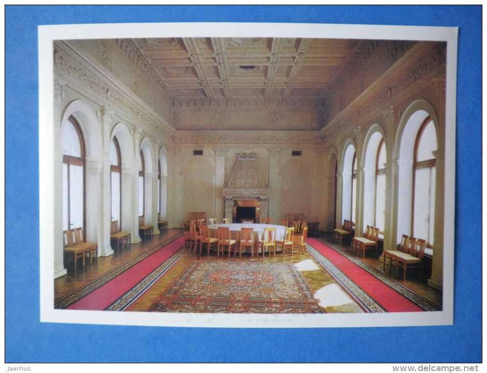 White Hall - Livadia Palace - 1978 - Ukraine USSR - unused - JH Postcards