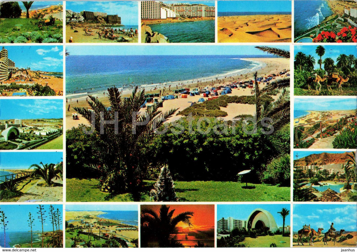 Souvenirs Playa del Ingles - Gran Canaria - multiview - Spain - used - JH Postcards