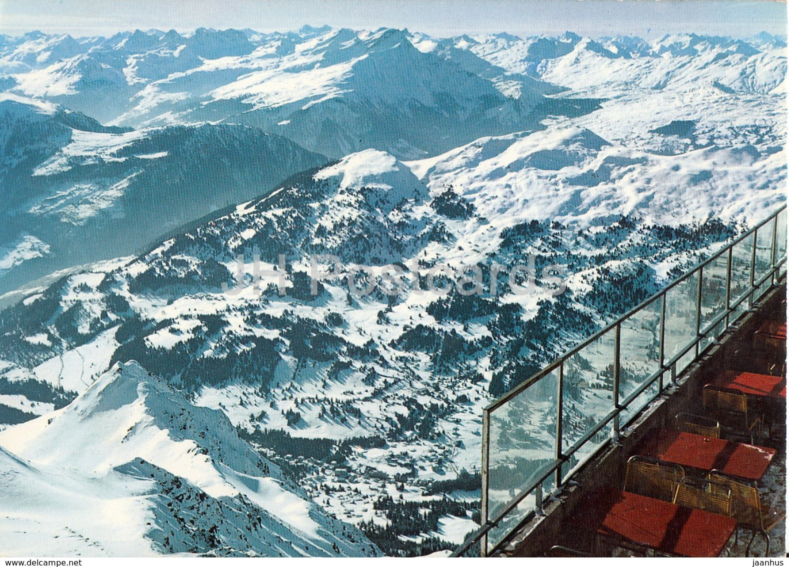 Lenzerheide Valbella 1500 m - Bergrestaurant der Rothornbahn - Piz Scalottas - Switzerland - unused - JH Postcards