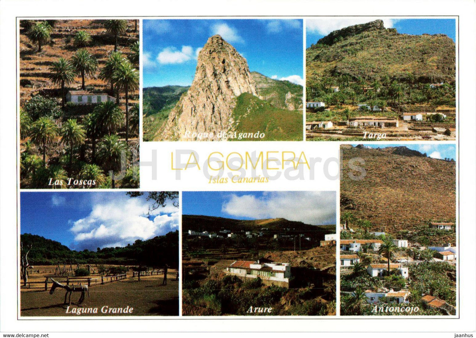 La Gomera - Los Toscas - Targa - Laguna Grande - Arure - Antoncojo - Islas Canarias - 36 - Spain - unused - JH Postcards